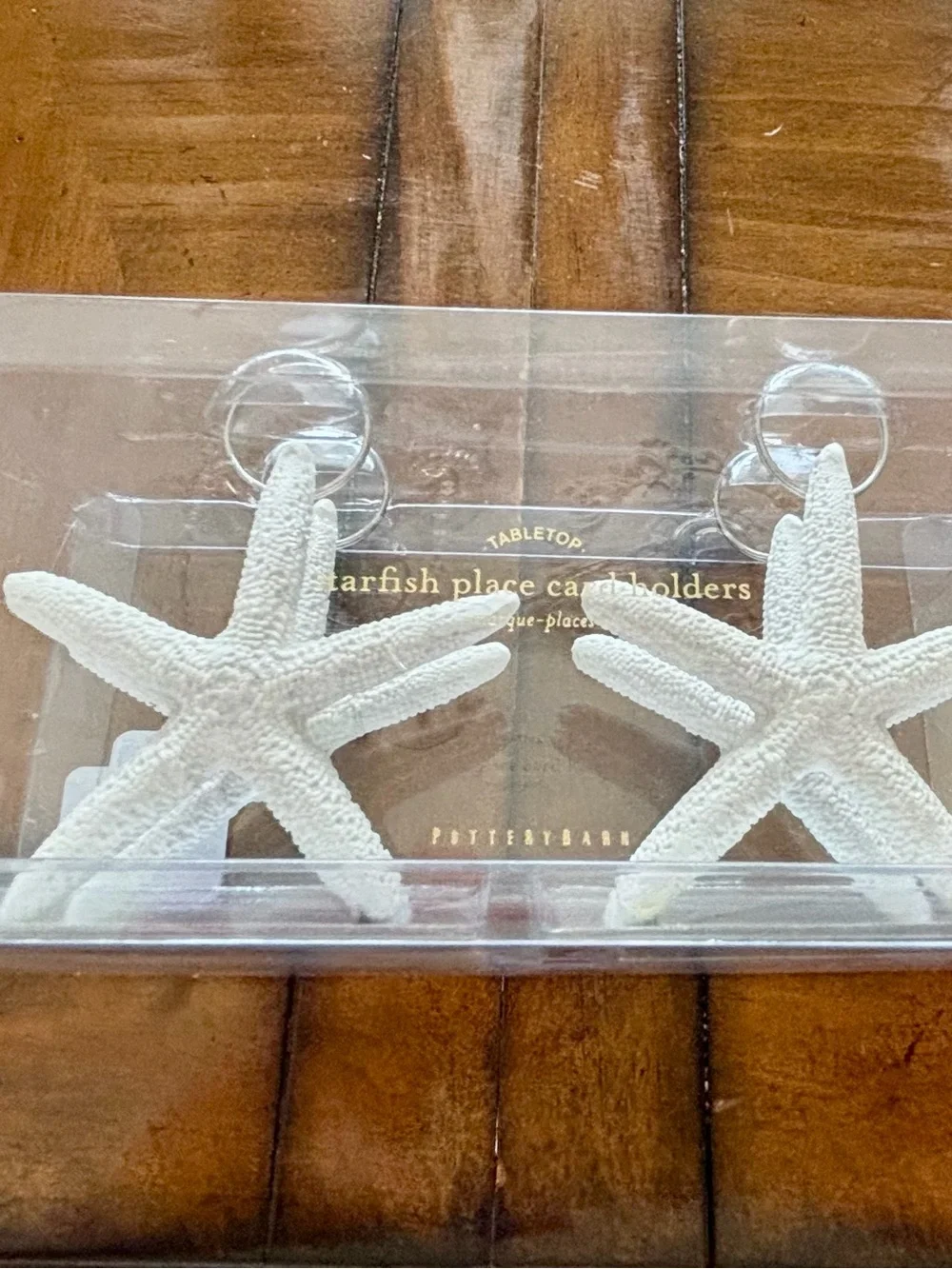 Pottery Barn Starfish Place Card Holders - White Coastal Tabletop Set of 8 party